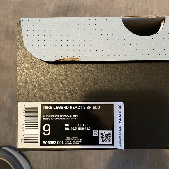 NIKE Legend React 2 Shield NEW Men's Size 9 - Picture 6 of 6